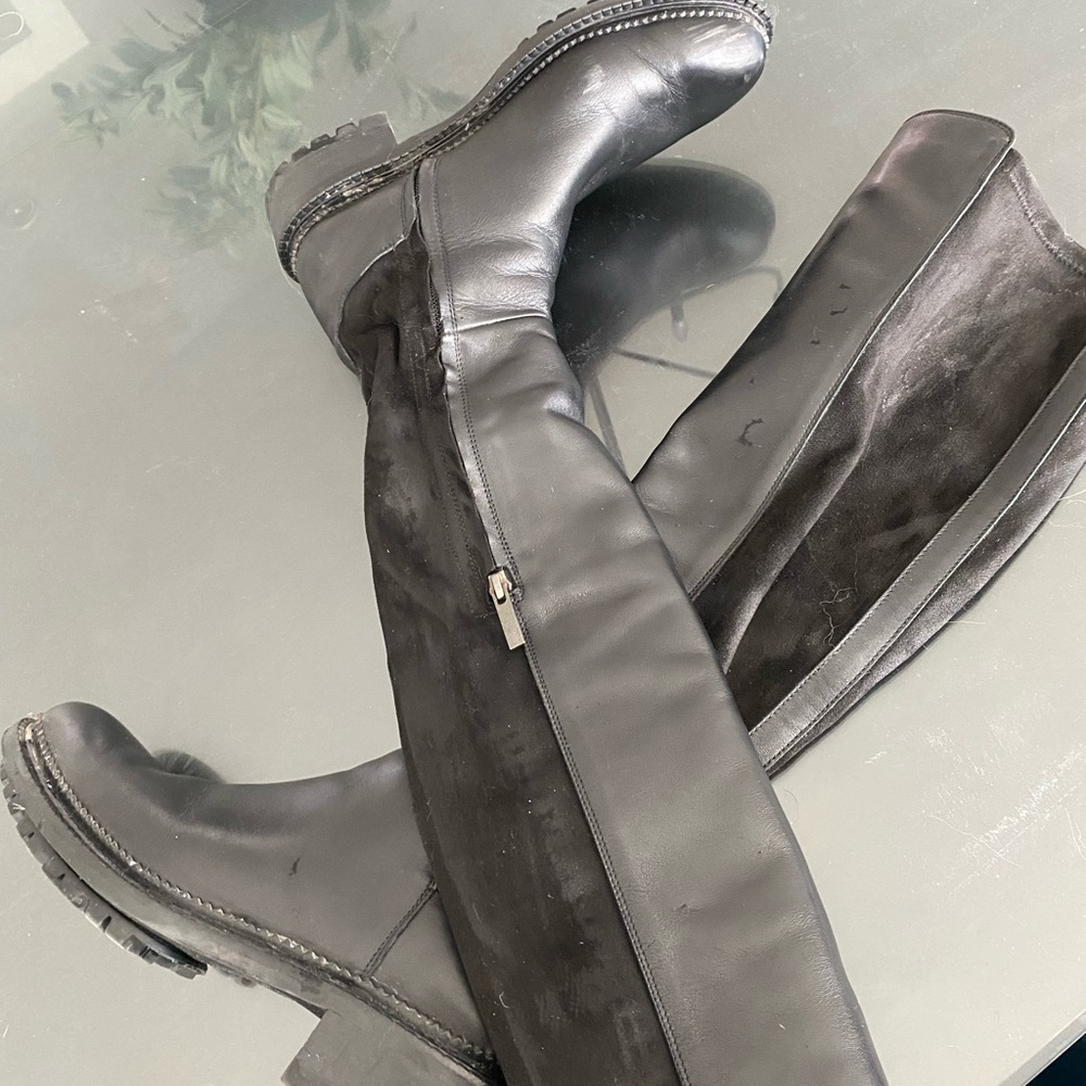 Women's Black Leather Boots
